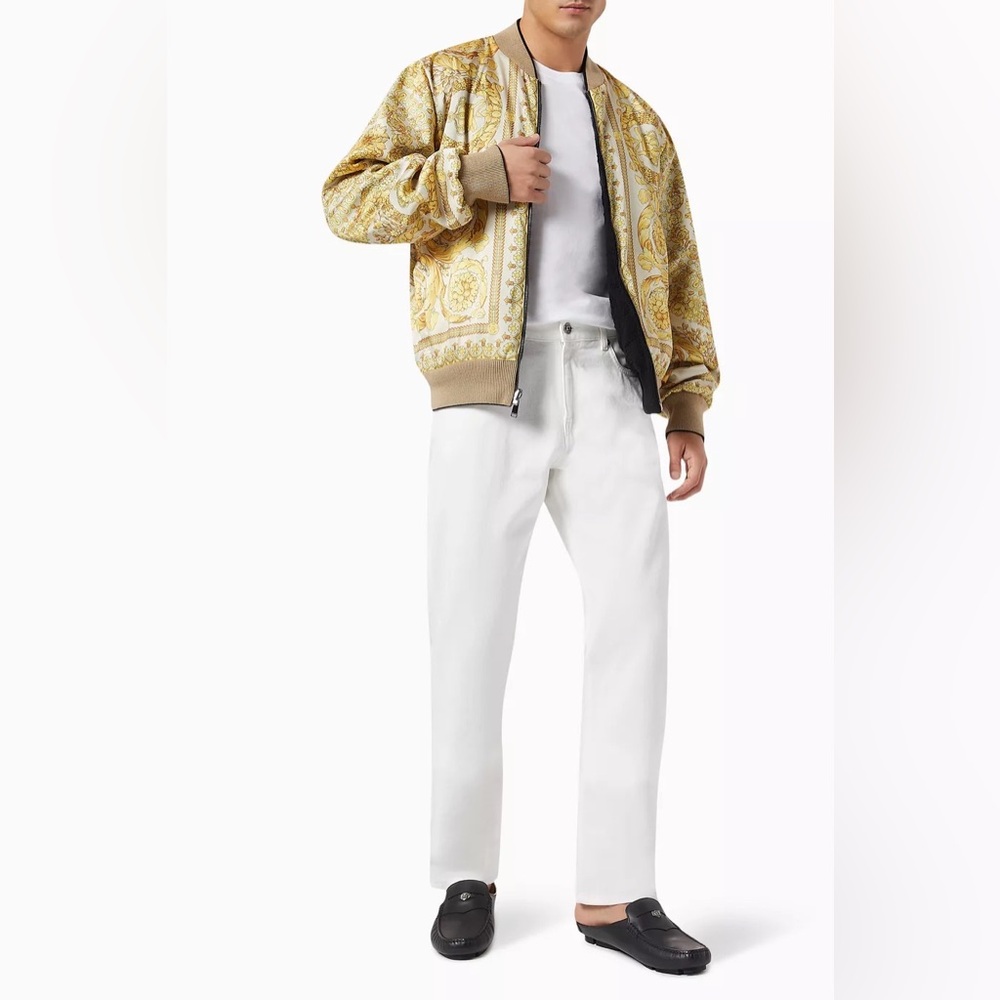 Versace Reversible Bomber Jacket in Wool